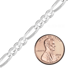 Load image into Gallery viewer, Bulk / Spooled Classic Figaro Chain in Sterling Silver (1.30 mm - 11.00 mm)