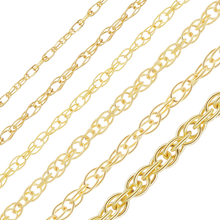 Load image into Gallery viewer, Bulk / Spooled Classic Machine Rope Chain in 14K Yellow Gold (0.80 mm - 2.00 mm)