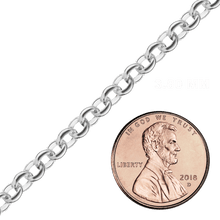 Load image into Gallery viewer, Bulk / Spooled Classic Rolo Chain in Sterling Silver (1.60 mm - 6.00 mm)