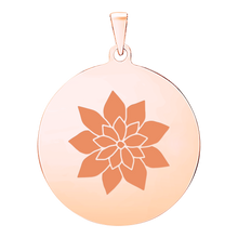 Load image into Gallery viewer, 14K Pink Gold Round Disc Charm With Optional Engraving (.025" thickness)