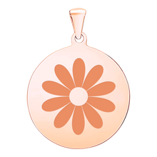 Load image into Gallery viewer, 14K Rose Gold Round Disc Charm With Optional Engraving (.025" thickness)
