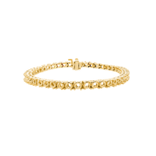Load image into Gallery viewer, 4 Prong Round Tennis Bracelet Mounting in 14K Gold (.15 ct / 3.4 mm)