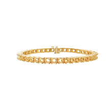 Load image into Gallery viewer, 4 Prong Round Tennis Bracelet Mounting in 14K Gold (.25 ct / 4.0 mm)