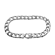 Load image into Gallery viewer, Square Curb Bracelet in Sterling Silver
