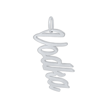 Load image into Gallery viewer, Vodka Name Plate Charm in Sterling Silver