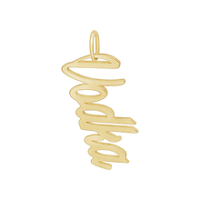 Load image into Gallery viewer, Vodka Name Plate Charm in Sterling Silver