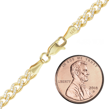 Load image into Gallery viewer, Bowery Curb Necklace with Pave Set Natural Diamonds in 14K Yellow Gold