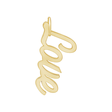 Load image into Gallery viewer, Love Name Plate Charm in Sterling Silver