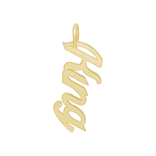 Load image into Gallery viewer, King Name Plate Charm in Sterling Silver