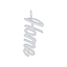 Load image into Gallery viewer, Home Name Plate Charm in Sterling Silver