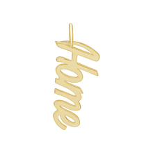 Load image into Gallery viewer, Home Name Plate Charm in Sterling Silver