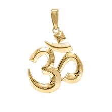 Load image into Gallery viewer, ITI NYC Hindu Om Pendant in 14K Gold