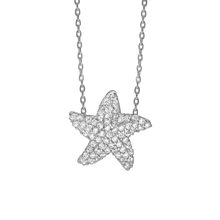 Load image into Gallery viewer, Starfish Necklace in Sterling Silver (15 x 15 mm)