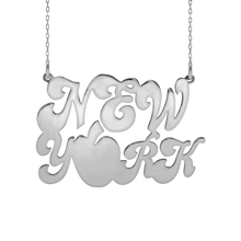 Load image into Gallery viewer, New York Necklace in Sterling Silver (23 x 35 mm)