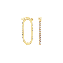 Load image into Gallery viewer, Chain Connectors / Charm Hangers / Carabiners with Figure Eight Clasp with Diamonds (7.4 x 19 mm - 7.5 x 15.7 mm)