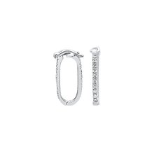 Load image into Gallery viewer, Chain Connectors / Charm Hangers / Carabiners with Figure Eight Clasp with Diamonds (7.4 x 19 mm - 7.5 x 15.7 mm)