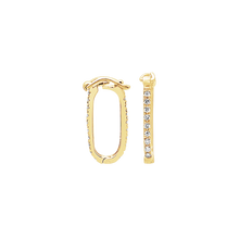 Load image into Gallery viewer, Chain Connectors / Charm Hangers / Carabiners with Figure Eight Clasp with Diamonds (7.4 x 19 mm - 7.5 x 15.7 mm)