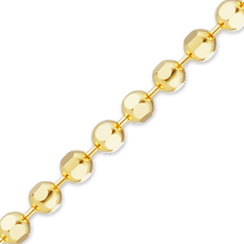 Load image into Gallery viewer, Bulk / Spooled Diamond Cut Round Bead Chain in 14K & 18K Yellow Gold (1.20 mm - 1.90 mm)