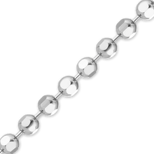 Load image into Gallery viewer, Bulk / Spooled Diamond Cut Round Bead Chain in 14K White Gold (1.20 mm - 1.90 mm)