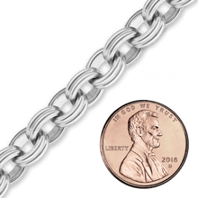 Load image into Gallery viewer, Bulk / Spooled Double Cable Chain in Sterling Silver (6.40 mm - 10.80 mm)