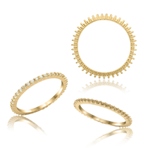 Load image into Gallery viewer, Round 4 Prong Share Base Style All Around Eternity Band (1.3mm / .01ct)