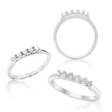 Load image into Gallery viewer, ITI NYC 5 Round Stones Anniversary 4 Prong Lucida Style