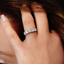 Load image into Gallery viewer, ITI NYC 5 Round Stones Anniversary 4 Prong Lucida Style