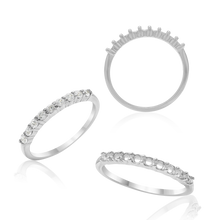 Load image into Gallery viewer, ITI NYC 9 Round Stone Anniversary 4 Prong Share Basket Style