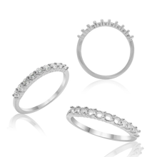 Load image into Gallery viewer, ITI NYC 9 Round Stone Anniversary 4 Prong Share Basket Style