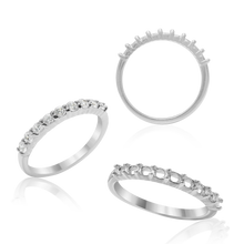 Load image into Gallery viewer, ITI NYC 9 Round Stone Anniversary 4 Prong Share Basket Style