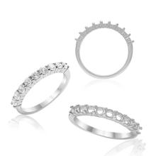 Load image into Gallery viewer, ITI NYC 9 Round Stone Anniversary 4 Prong Share Basket Style