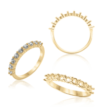 Load image into Gallery viewer, ITI NYC 9 Round Stone Anniversary 4 Prong Share Basket Style