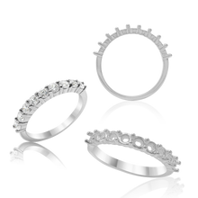 Load image into Gallery viewer, ITI NYC 9 Round Stone Anniversary 4 Prong Share Basket Style