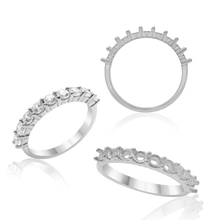 Load image into Gallery viewer, ITI NYC 9 Round Stone Anniversary 4 Prong Share Basket Style