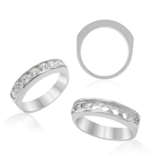 Load image into Gallery viewer, ITI NYC 7 Round Stone Anniversary Channel Style