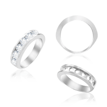 Load image into Gallery viewer, ITI NYC 9 Stone Round Channel Anniversary Band