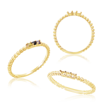 Load image into Gallery viewer, 3 Stone Anniversary Band