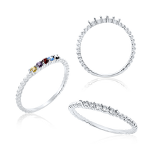 Load image into Gallery viewer, 5 Stone Anniversary Band