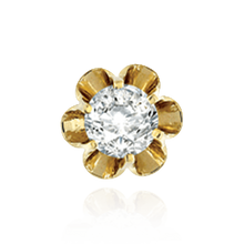 Load image into Gallery viewer, 14K Gold ITI NYC Round Buttercup Earrings