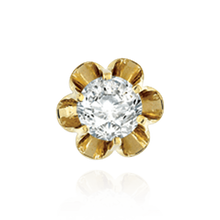 Load image into Gallery viewer, 14K Gold ITI NYC Round Buttercup Earrings