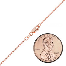 Load image into Gallery viewer, Essex St. Elongated Cable Anklet in 14K Rose Gold