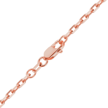 Load image into Gallery viewer, Essex St. Elongated Cable Anklet in 14K Rose Gold