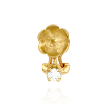 Load image into Gallery viewer, ITI NYC Earrings Clips with Dapped Backs and Diamond (12 x 11 mm - 13 x 11 mm)