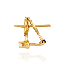 Load image into Gallery viewer, ITI NYC Earrings Clips with Dapped Backs and Diamond (12 x 11 mm - 13 x 11 mm)