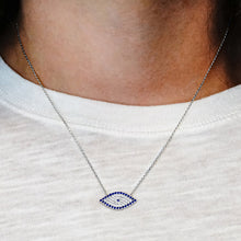 Load image into Gallery viewer, ITI NYC Evil Eye Pendant in Sterling Silver