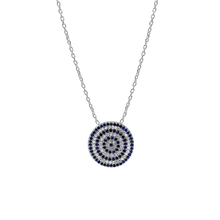 Load image into Gallery viewer, ITI NYC Evil Eye Necklace in Sterling Silver