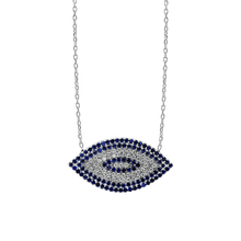 Load image into Gallery viewer, ITI NYC Evil Eye Pendant in Sterling Silver