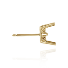 Load image into Gallery viewer, 14K Gold ITI NYC Emerald Filigree Earrings