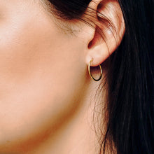Load image into Gallery viewer, The Hudson Hoop in 14K Yellow Gold
