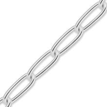 Load image into Gallery viewer, Bulk / Spooled Elongated Curb Cable Chain in Sterling Silver (1.40 mm - 3.30 mm)